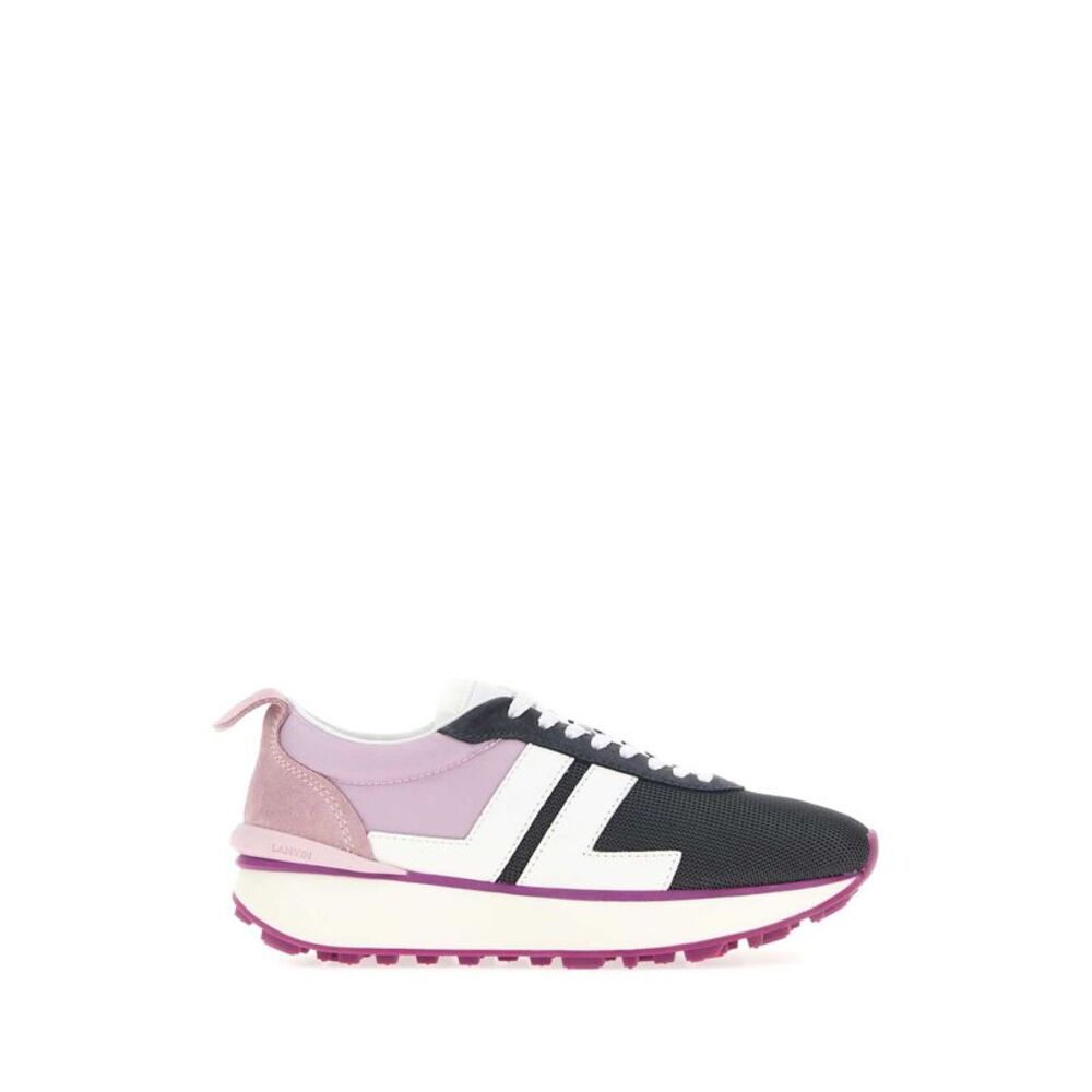 Lanvin Women Multicolor Fabric And Mesh Sneakers